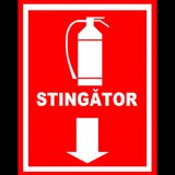 Placuta stingator cu sageata in jos